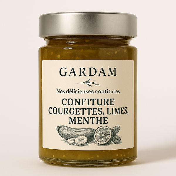 Confiture Courgettes, Limes & Menthe – Fraîcheur Botanique & Élégance Inattendue