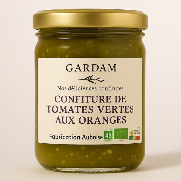 Confiture de Tomates Vertes aux Oranges – Une Création Rare & Lumineuse