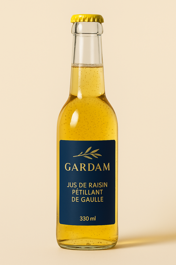 Jus de Raisin Pétillant de Gaulle – L’Élégance Naturelle du Raisin Français