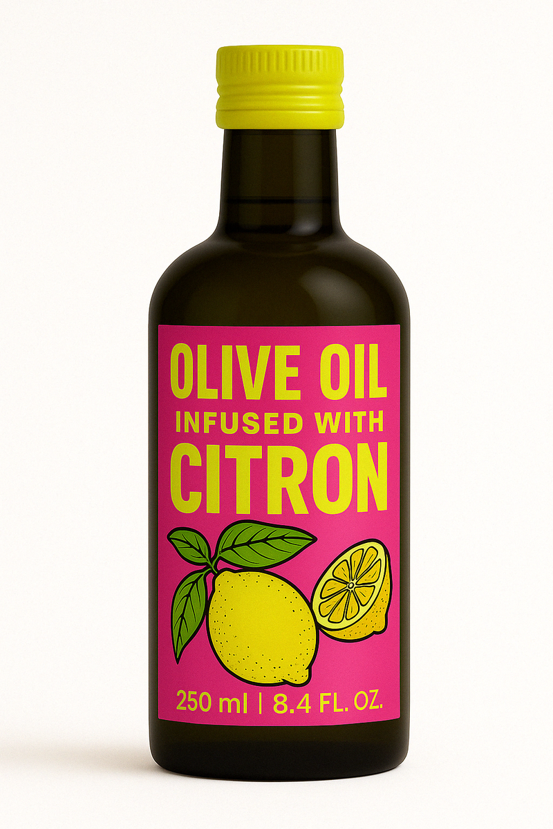 huile d'olive aromatique au citron